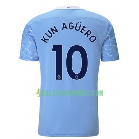 Manchester City Sergio Aguero 10 Maglia Prima 2020/2021 Manica Corta